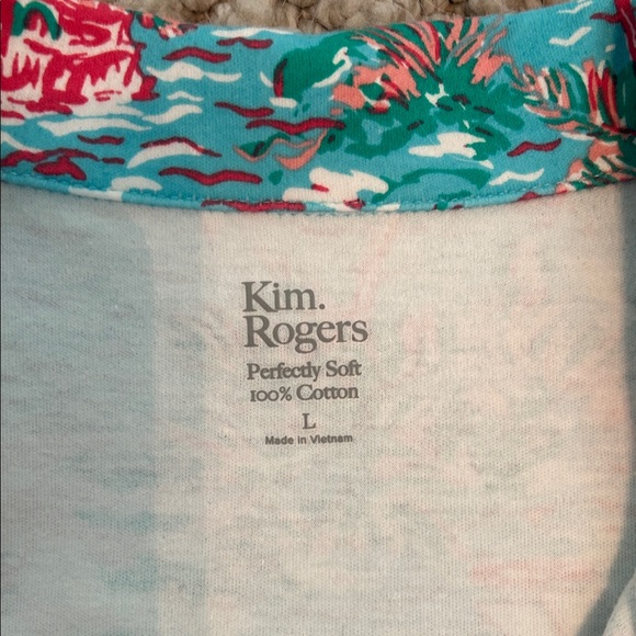 Kim Rogers Blue and Red Patterned Mini Dress - Picture 3 of 4